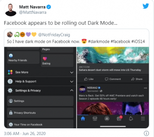 2020 06 28 20 11 27 Facebook is introducing a dark mode for mobile The Verge 300x267 - معرفی حالت تاریک Dark Mode برای نسخه موبایل فیسبوک!