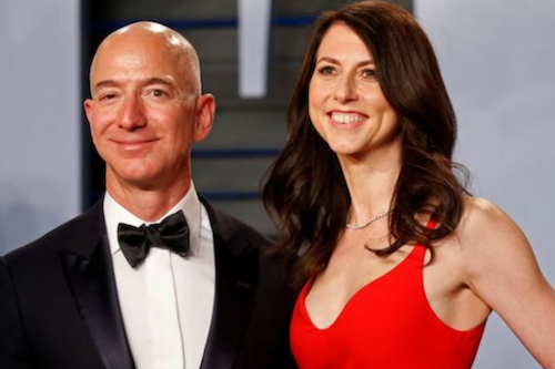 Jeff Bezos and MacKenzie Scott - چکیده ی برخی از اخبار مهم بریتانیا (8 مرداد)