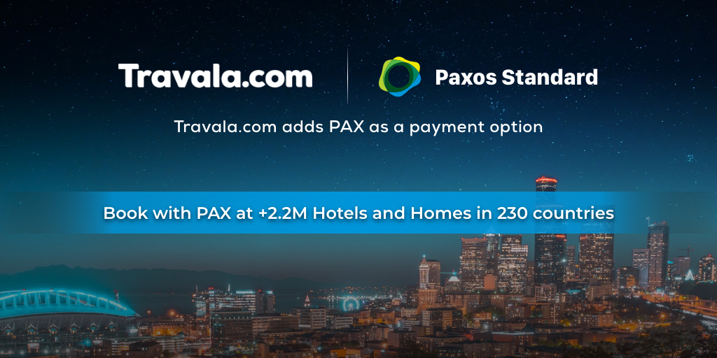 PAX - اضافه شدن استیبل کوین PAX به سرویس پرداختی Travala.com
