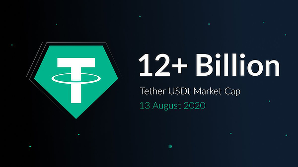 tether 12 billion aug 2020 - ارزش بازار Tether از 12 میلیارد دلار گذشت!