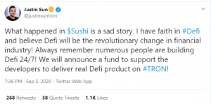 Annotation 2020 09 06 112924 300x149 - واکنش چانگپنگ ژائو و جاستین سان در رابطه با اتفاقات پروژه ی SUSHI در توییتر