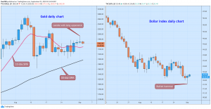 gold 300x155 - تحلیل تکنیکال انس جهانی طلا؛ چهارشنبه ۱۲ شهریور