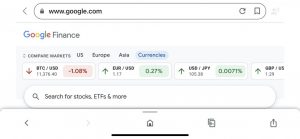 و 300x139 - سرویس google finance بیت کوین را بالاتر از  جفت ارز های برتر فارکس قرار داد!