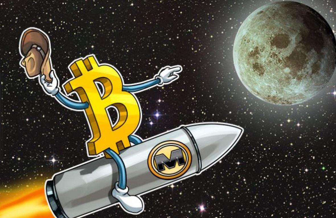 bitcoin to moon 13 - جهش بیت کوین به بالای 14000 دلار