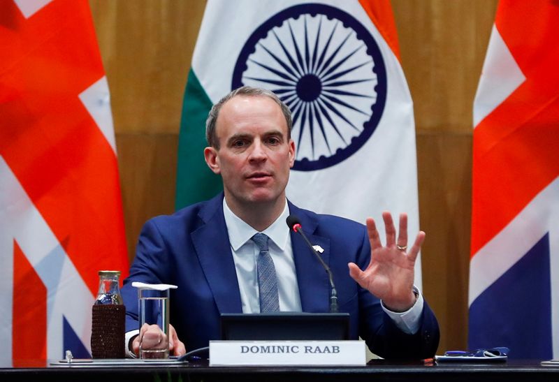 Raab - دومینیک راب: "بریتانیا به دنبال توافقات تجاری با استرالیا، آمریکا و هند است"