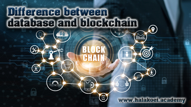 Difference between database and blockchain