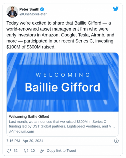 gifford1 - Blockchain.com، صد میلیون دلار از طریق سرمایه گذار اولیه تسلا ، بیلی گیفورد ، جمع آوری می کند!