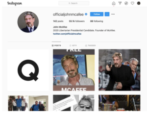 John McAfee 300x231 - آیا جان مک آفی کلید مرد مرده را روی بلاکچین اتریوم قرار داده است؟