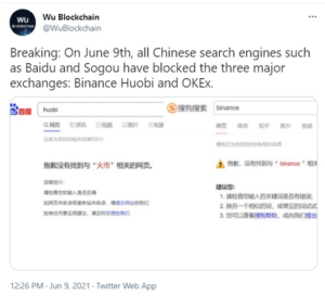 screenshot u.today 2021.06.09 23 35 20 300x273 - موتورهای جستجوی چینی صرافی های Binance ، Huobi و OKEx را مسدود کردند