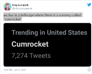 screenshot www.indy100.com 2021.06.05 17 37 15 1 300x243 - ایلان ماسک منجر به جهش قیمت رمزارزی به نام 'CumRocket' شد