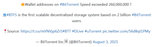 BitTorrent 300x92 - ثبت رکورد 260 میلیون آدرس کیف پول در BitTorrent Speed