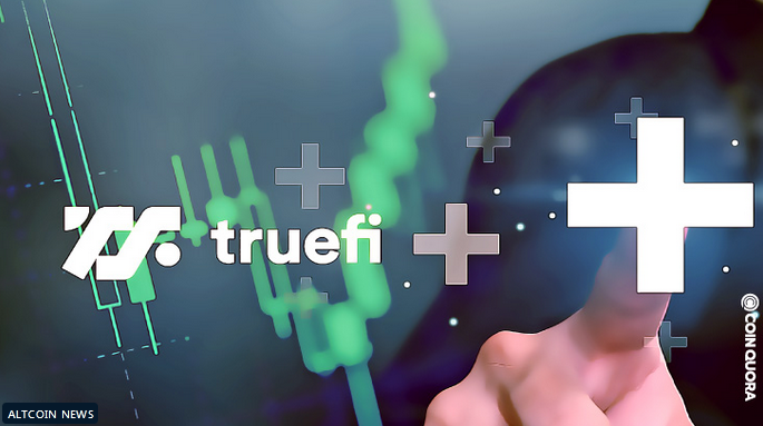 TrueFi TRU Surge  Candlestick Touches the 1 Level - رشد TRU تا جایی ادامه یافت که کندلی سبز توانست بالاتر ازسطح 1 دلار را لمس کند