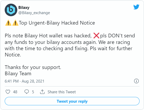 bilaxy - صرافی Bilaxy هک شد