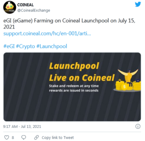 eGame EGI Strikes a New Partnership With Coineal CoinQuora — Mozilla Firefox 300x291 - پلتفرم eGame مشارکت جدیدی را با Coineal آغاز کرد