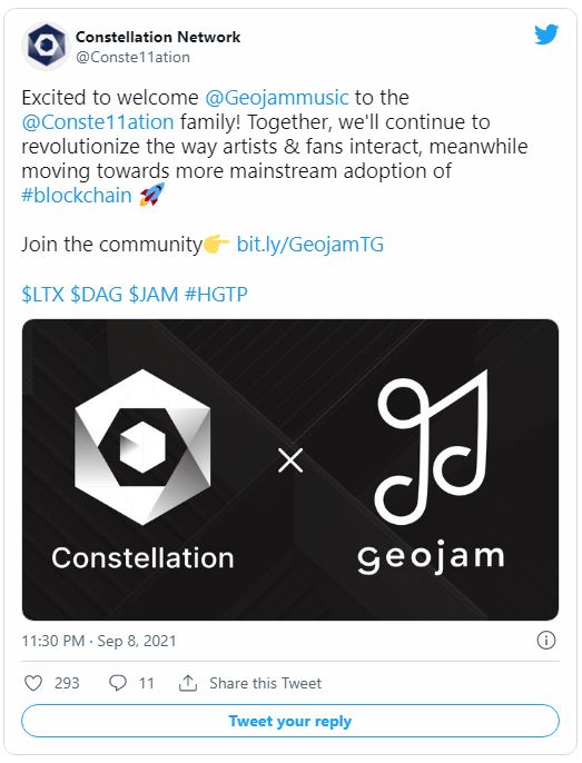 Constellation - تقویت برنامه موسیقی Geojam به وسیله ادغام با شبکه Constellation!