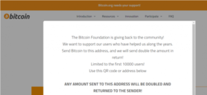 Screenshot 2021 09 23 at 09 48 25 BREAKING Bitcoin org Hacked by Scammers 300x138 - وبسایت Bitcoin.org هک شد
