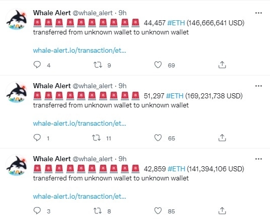2021 10 02 16 12 13 706 Million in Ethereum Transferred by Anon Whales and Top Crypto Exchanges - 706 میلیون دلار اتریوم توسط نهنگ های ناشناس و صرافی های رمزارزی برتر منتقل شده است