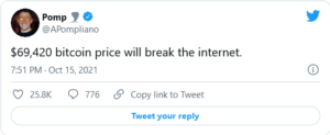 Screenshot 2021 10 21 at 09 18 36 Elon Musk Sees Bitcoin Price Reaching 69000 300x123 - ایلان ماسک به قیمت 69000 دلار بیت کوین اشاره می کند