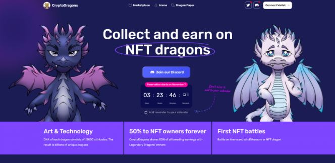 CryptoDragons 1 - معرفی مجموعه های تولید شده توسط هوش مصنوعی پروژه CryptoDragons NFT !