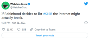 Robinhood Lists SHIB  300x135 - تحلیلگر کریپتو می گوید اگر رابین هود SHIB را فهرست کند، ممکن است اینترنت دچار اختلال و ازدحام شود!
