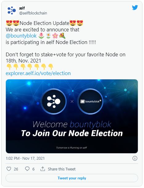 aelf 1 - راه اندازی انتخاب گره و اشتراک گذاری استیکینگ، توسط بلاک چین aelf !