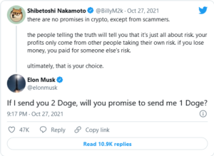 Screenshot 2022 02 16 at 10 16 40 Elon Musk Complains About Crypto Scammers on Twitter Again 1 300x219 - ایلان ماسک دوباره از کلاهبرداران کریپتو در توییتر شکایت می کند