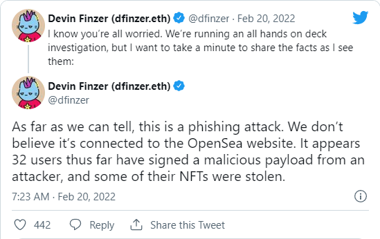 df - همچنانکه کاربران از گم شدن NFTها شکایت می کنند،OpenSea شایعات کد مخرب را بررسی می کند