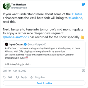 Screenshot 2022 04 14 at 18 29 43 Cardanos Big Update Lands in June IOHK Shares Two Things to Expect Details 300x300 - پیشرفت های قابل انتظار در به روزرسانی بزرگ کاردانو در ژوئن امسال چیست؟