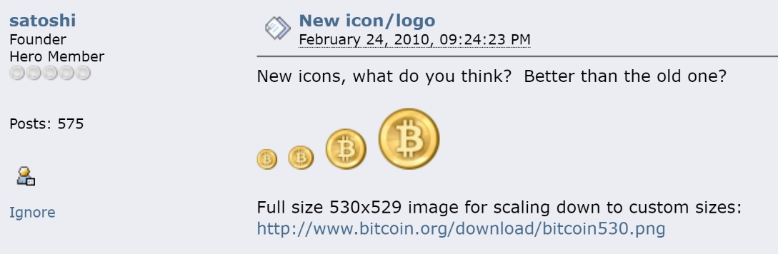 2022 06 18 19 13 09 The BTC origin story  Who designed the Bitcoin logo  - چه کسی لوگوی بیت کوین را طراحی کرد؟