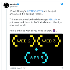 2222222 1 300x298 - جک دورسی در حال ساخت Web5 با استفاده از بیت کوین است