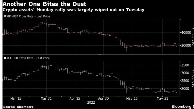 screenshot www.bnnbloomberg.ca 2022.06.07 09 29 30 - بیت کوین با افت 7.1 درصدی به زیر سطح 30000 دلاری عقب نشینی کرد