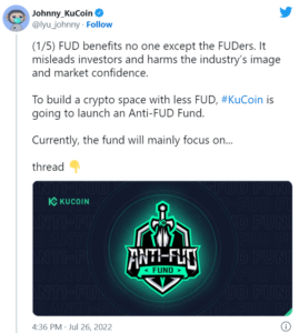 11111111 2 269x300 - مدیرعامل کوکوین می گوید که صندوق جدیدی برای مبارزه با FUD راه اندازی خواهد کرد