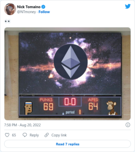 Screenshot 2022 08 22 at 09 12 42 Cryptopunks and BAYC Floor Values Go Head to Head as the Punks Briefly Surpass Bored Apes – News Bitcoin News 268x300 - پیشی گرفتن مقطعی کریپتوپانک ها از مجموعه BAYC در کف قیمتی