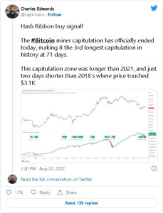 screenshot u.today 2022.08.20 22 01 06 229x300 - صدور سیگنال گاوی برای بیت کوین توسط شاخص هش ریبن